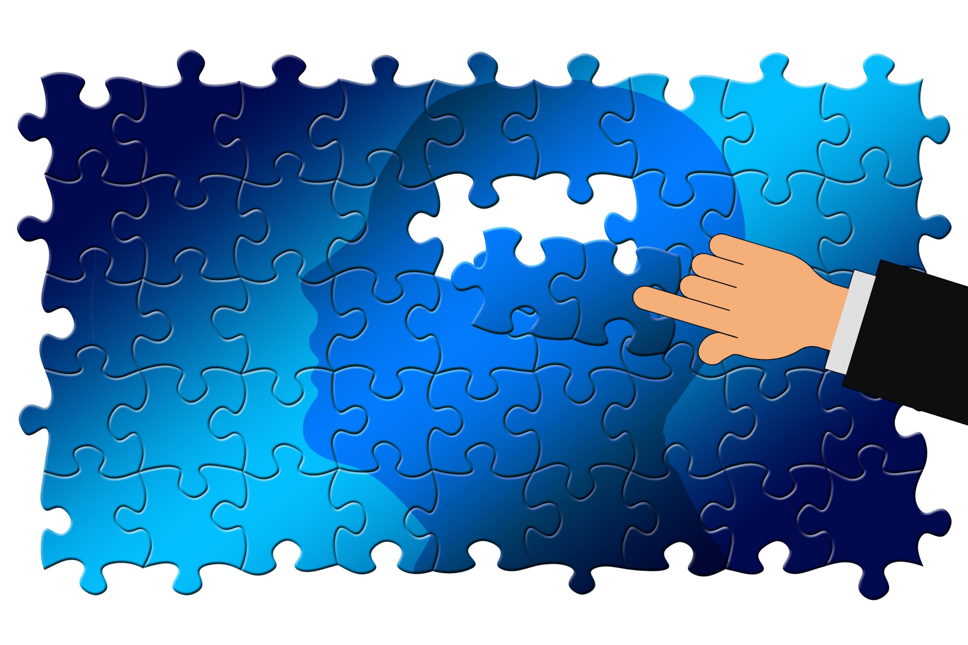 "Bitte Gehirn einschalten" (Gerd Altmann, Public Domain)