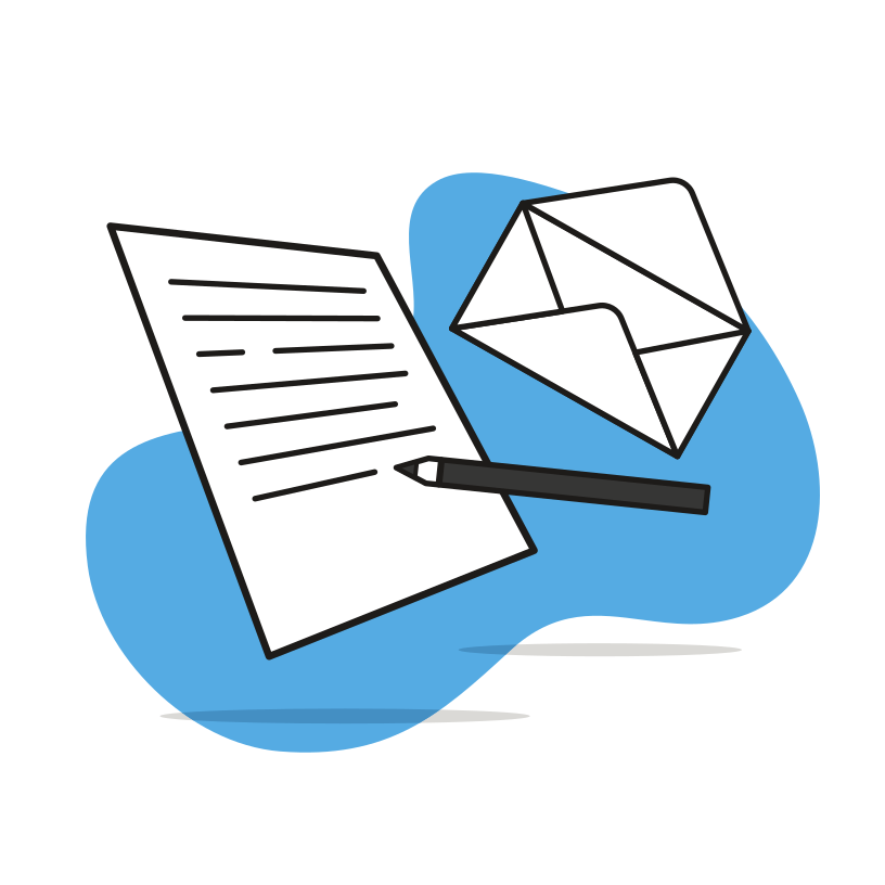 Handwritten letter (CC BY 4.0 by vectorportal.com)