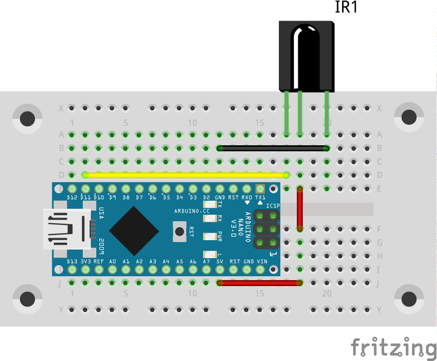 IRAnalyzer-Steckplatine