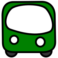 Funny bus green (Public Domain)