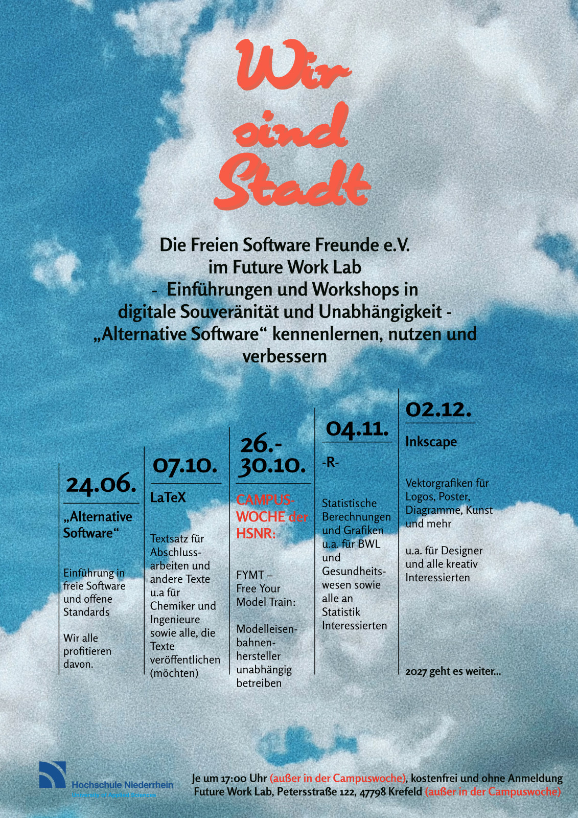 FSF meets FWL: Plakat Programm 2026