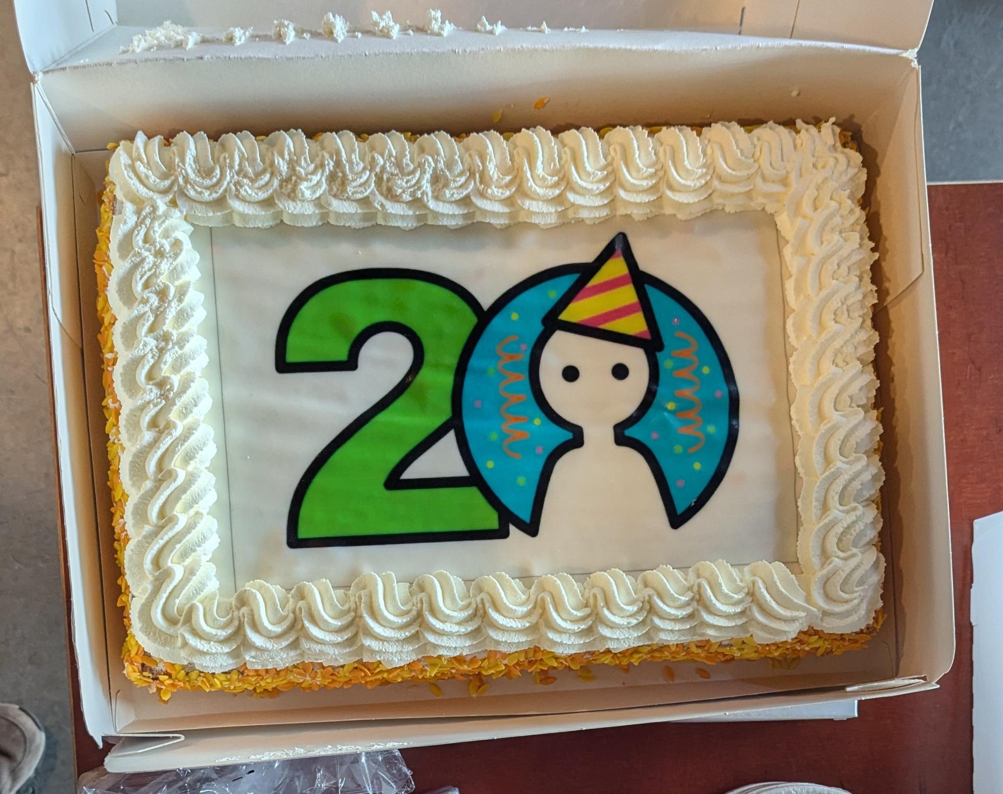 Geburtstagskuchen 20 Jahre T-DOSE